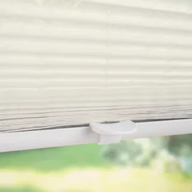 LIEDECO Klemmfix-Plissee »Ausbrenner« weiß, verspannt