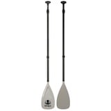 Runga-Boards Teil-Carbon Vario-Paddel schwarz/grau 3-tlg Stand Up Paddling SUP SUP-Paddel, (Runga Teil-Carbon Vario-Paddel schwarz/grau 3-tlg, 1-St)