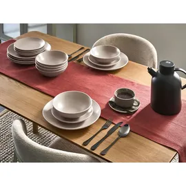 Beliani VIVANI Tafelservice 18-tlg. hellbeige