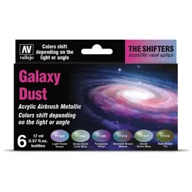 Vallejo 077092 Farb-Set, Galaxy Dust Modellbausatz, verschieden, 17 ml (6er Pack)