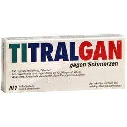 TITRALGAN gegen Schmerzen 10 St Tabletten