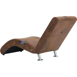 vidaXL Chaiselongue Loungesessel braun
