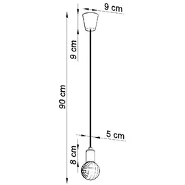 Sollux Diego 1-flg. 9 cm rund weiß