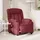 vidaXL Massagesessel Elektrisch 92 x 98 x 0 cm Weinrot mit Fernbedienung