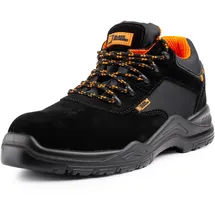 Black Hammer Sicherheitsschuhe Herren leicht Kunststoffkappe und Kevlar-Zwischensohle Arbeitsschuhe knöchelhoch Sicherheitsstiefel Wanderschuhe S1P SRC 1557 (43 EU)