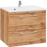 WELLTIME Waschbeckenunterschrank Soria 60 x 14 x 48 cm Eichefarben