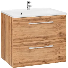 WELLTIME Waschbeckenunterschrank Soria 60 x 14 x 48 cm Eichefarben
