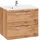 WELLTIME Waschbeckenunterschrank Soria 60 x 14 x 48 cm Eichefarben