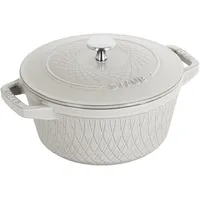 Staub Twisted Cocotte, Pfanne + Kochtopf, Weiss