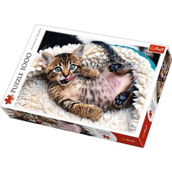 Trefl - Puzzle - Fröhliche Katze, 1000 Teile