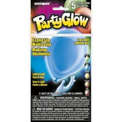 5 LED Luftballons gemischte Farben