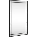 vidaXL Wandspiegel Schwarz 60x100 cm Rechteckig Eisen