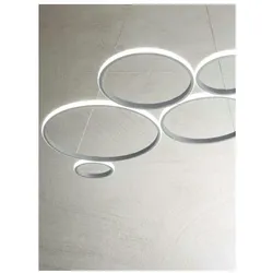 Pois-Silber LED-Hängeleuchter