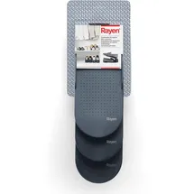 Rayen Schuh-Organizer | 3 Einheiten | rutschfeste Oberfläche | Maße: 9,8 x 2,5 x 25,9 x 12,7 x 9,9 cm | Grau