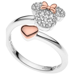 DISNEY Jewelry Fingerring Disney Mädchen-Kinderring 925er Silber Kristall, Kristall bunt