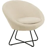 Livetastic Sessel, Creme, 82x81x71 cm Wohnzimmer, Sessel, Polstersessel