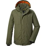 G.I.G.A. DX Herren Funktionsjacke/Outdoorjacke wasserdicht mit abzippbarer Kapuze GW 56 MN JCKT, dunkeloliv, M,