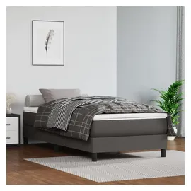 vidaXL Boxspringbett 100 x 200 cm Grau