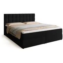 bromarkt Boxspringbett 180 x 200 cm H3 Schwarz