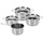 Excellent Houseware Topf-Set 4-tlg. 3 x Kasserolle + Fleischtopf