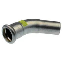 Buderus Edelstahl Gas Bogen 45° i/a 15 mm M-Presskontur