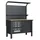 feistos Werkbank Holz/Metall/Stahl schwarz 124 kg