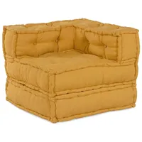 vidaXL Modulares Sofaelement Gelb 70x70x54 cm Stoff