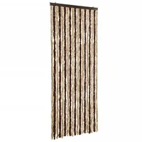 VidaXL Insektenschutz-Vorhang Beige und Hellbraun 56x200 cm Chenille