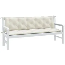vidaXL Gartenbankauflage 180 x 50 x 7 cm melange creme 2 St.