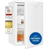 GGV Exquisit Exquisit Kühlschrank mit Gefrierfach, 109 Liter, kleiner Kühlschrank, 85 cm hoch, Kompakt, KS516-4-E-040E weiss