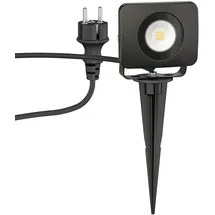ledscom.de LED Gartenstrahler Aluminium 7,7 cm spritzwassergeschützt 9,46 W schwarz