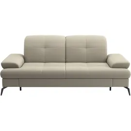 sit&more 2,5-Sitzer SIT & MORE "Amica, inkl. Sitztiefenverstellung und Armteilverstellung", beige (taupe), B:202cm H:90cm T:122cm, 95% Polyester, 5% Polyamid, Sofas, wahlweise mit Kopfteilverstellung und Bettfunktion