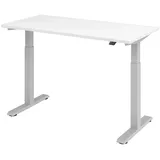 bümö Schreibtisch elektrisch höhenverstellbar Weiß
