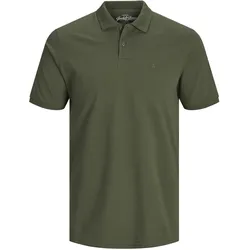 Jack & Jones Herren Poloshirt JJEBASIC POLO SS Slim Fit Grüns XS
