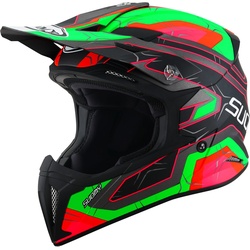 Suomy X-Wing Subatomic Motocross Helm, schwarz-grün, Größe XL für Männer