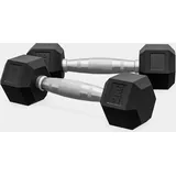 ZEUZ Hexa Hanteln Set 2 x 2 KG – Dumbbell Set – Hexagon Gewichte schwarz|grau 2kg