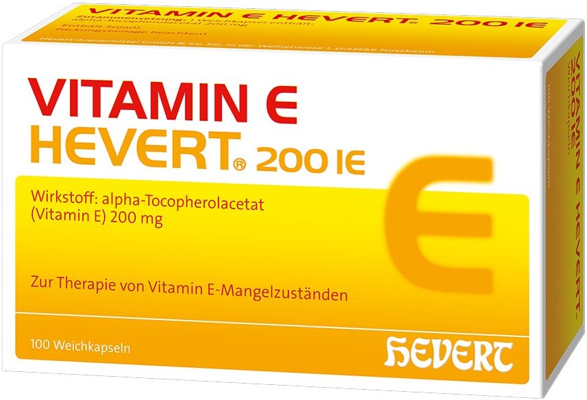 Vitamin E Hevert 200 I.e. Weichkapseln 100 St
