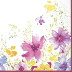 Serviette Mariefleur 20tlg. Papier Rosa