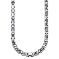 Firetti Edelstahlkette »Schmuck Geschenk, Halskette Königskette versch. Längen Gold+Silber«, Halsschmuck, 668461-55 edelstahlfarben