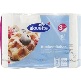 Alouette Küchenrollen 3-lagig, 3 Rollen