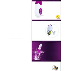 Pretty Love Brighty Vibrator mit Klitoris-Stimulator 20 cm