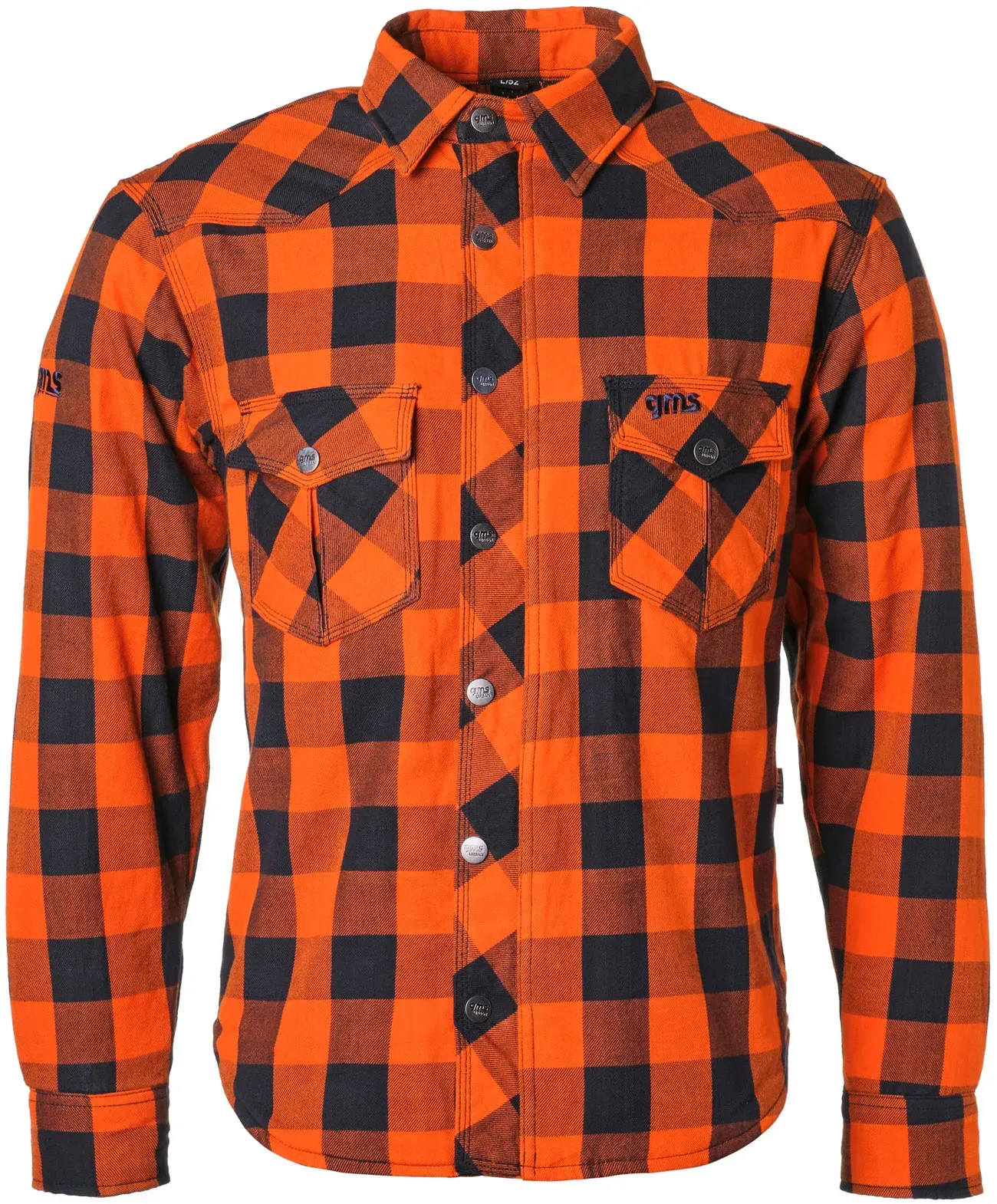 GMS-Moto Jaguar, chemise/veste textile - Noir/Orange - L