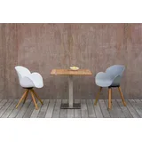 Niehoff Gartentisch 68 x 68 x 77 cm natur/silber