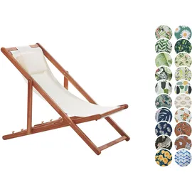 Beliani Avellino Klappstuhl 54 x 70 x 0 cm Dunkelbraun