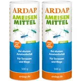 ARDAP Repell Ameisenmittel 2 x 500g - Ameisenpulver - Ameisenstreumittel - Mittel gegen Ameisen - Ameisenpulver zum Streuen draußen - Ameisenmittel für draußen -Wirkt effektiv bei akutem Befall (PT19)
