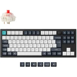 Keychron Q3 Max Kabellose mechanische Tastatur, QMK/VIA Programmierbare Vollmetalltastatur Deutsches DE-ISO TKL Layout Bluetooth/Kabelgebunden RGB mit Hot-swap-fähigem Gateron Jupiter Roter Schalter