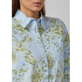 s.Oliver Hemdbluse mit Schleifendetail Blau/Grün 46