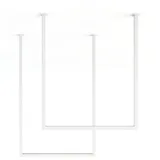 metallbude Handtuchhalter 2er-Set Tensi Stahl Weiß