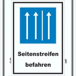 HB-Druck Aufkleber Seitenstreifen befahren A3 (297x420mm)
