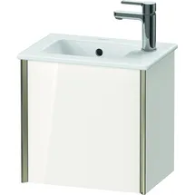 Duravit XViu 4024 Waschtischunterbau wandhängend, 1 Tür Anschlag links, weiß hochglanz.